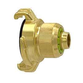 VARIOSAN Geka System Quick Coupling with Clamping Connection 12975 1/2 Inch Blank Brass