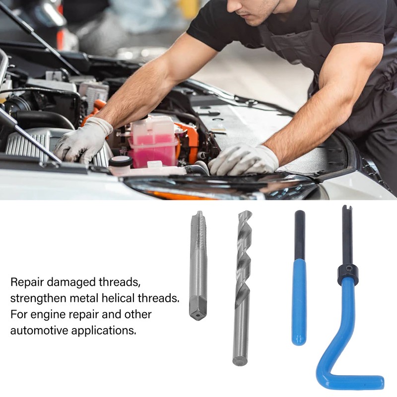 M8x1.25 Thread Repair Tool Helical Threaded Inserts Kit High Speed