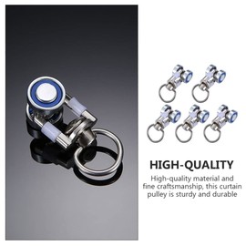 Uonlytech Curtain Wheels Curtain Quiet Wheel Metal Curtain Roll Curtain Silent Roll Curtain Quiet Sail Wheels Curtain Track Wheel Curtain Pulleys