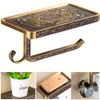 Fredysu Bronze Toilet Paper Holder, Antique Brass Toilet Paper Towel