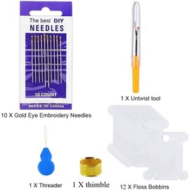 WYSUMMER Embroidery Threads, Cotton Sewing Skeins Embroidery Thread Floss Skein Cross Stitch Threads Kit DIY Sewing Tool. (112pcs)