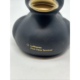 Lufthansa First Class Terminal Rubber Black Duck Collectible Rare