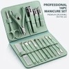 16-Piece Manicure Set with Travel Case, Professional Nail Clippers and