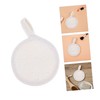 Baluue 4pcs Natural Loofah Face Cleansing Sponge Pads with Elastic