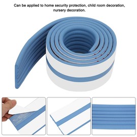 6.5ft Kinderschutzschaumstreifen Kids Proofing Safe Edge und Corner Guards Cushion(Blau)
