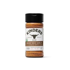 KINDER'S Kinders Woodfired Garlic Rub 3.5 Ounce BBQ Seasoning Organic Keto Friendly