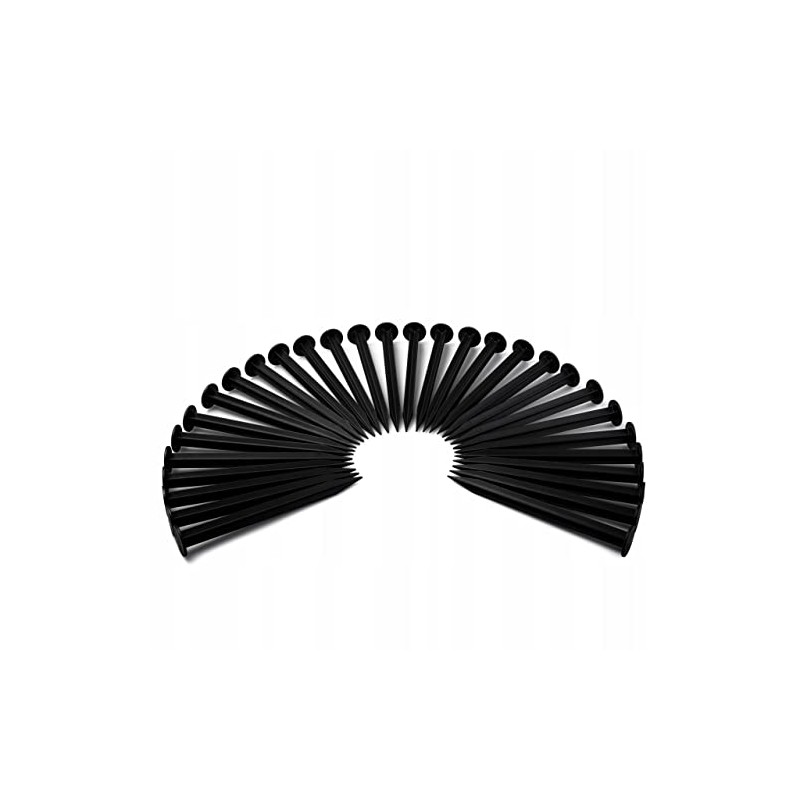 Anchor Pegs for Agrotextile Edges | 20 PCS, 18cm Black