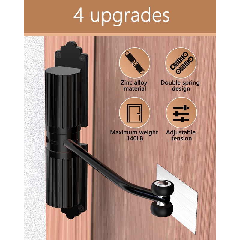 2025 New Automatic Door Closer, self Closing Door, Adjustable Closing