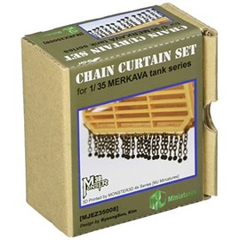 MJ Miniature MJEZ35008 1/35 Current Israeli Defense Force Main Tanks Merkaba Series Chain Curtain Plastic Model Parts