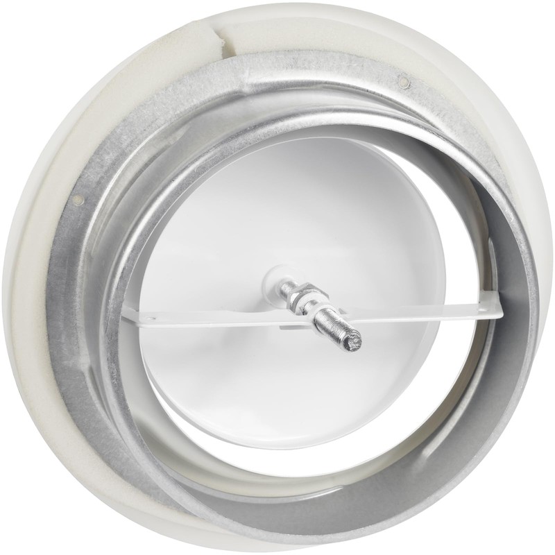 Vent Systems 6" Inch White Metal Adjustable Diffuser - Round