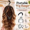 15-Inch Wig Hanger for Wig Storage – Collapsible Hanging PE