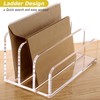 SANRUI Acrylic Mail File Organizer Sorters for Desk, 3 Upright
