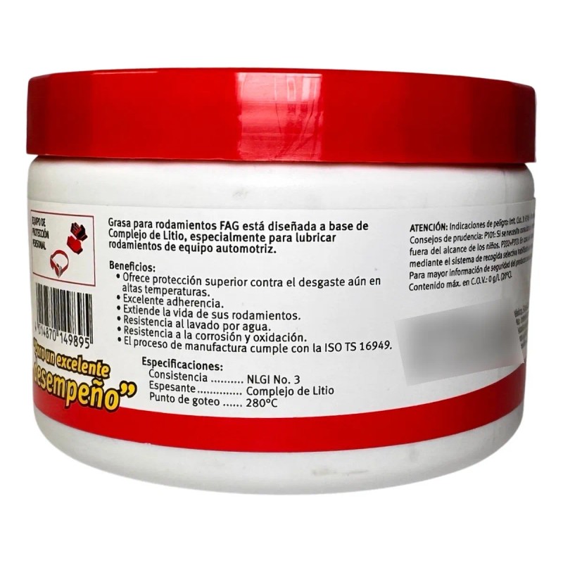 Grasa Fag Para Rodamientos Y Chasis 500 G | 2