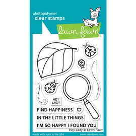 Lawn Fawn Hey Lady 2"x3" Clear Stamp Set (LF2223)
