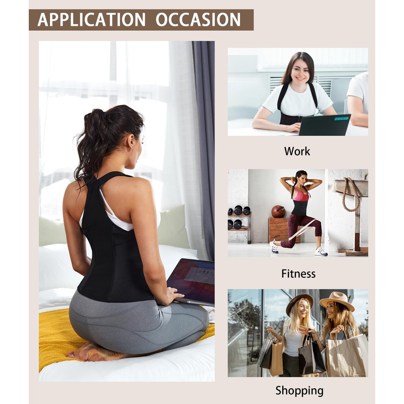 URSEXYLY Women Back Braces Posture Corrector Waist Trainer Vests Tummy