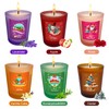 Christmas Scented Candle Gift Set of 6 Pieces, Glass jar