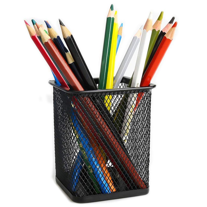 Saim Desktop Organier, Metal Mesh Square Pen Holder,Home Office Desk