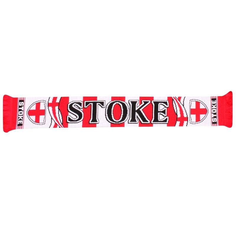 Stoke City Football Fans Scarf (100% Acrylic)