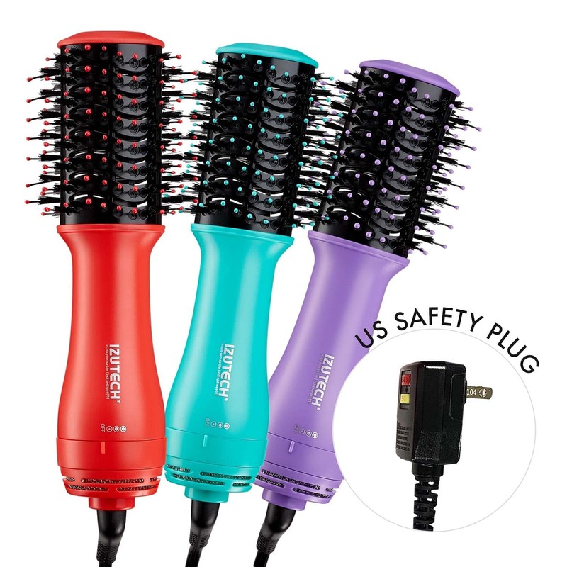 Toro Portable 2-in-1 Hair Dryer with Volumizing Brush (Iris Purple)