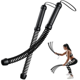 Ropeless Battle Rope, Battle Ropes for Home Gym, Strength, HIIT Workouts, Home Training, Quiet Fitness Equipment for Men & Women, 2PCS