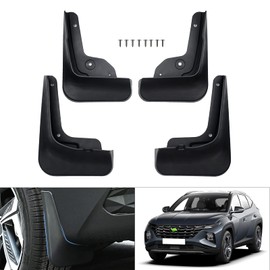 Autorder Mud Flaps for 2022 2023 2024 2025 Tucson NX4 Accessories Splash Guards Fender Flares Mudflap Front and Rear Mud Guard Set of 4