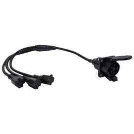 J1772 to Nema 5-15/5-20 Charger Adapter with 0.5M Cable （Charging for 220~240-volt AC Compatible Devices only） (3 Output Socket)