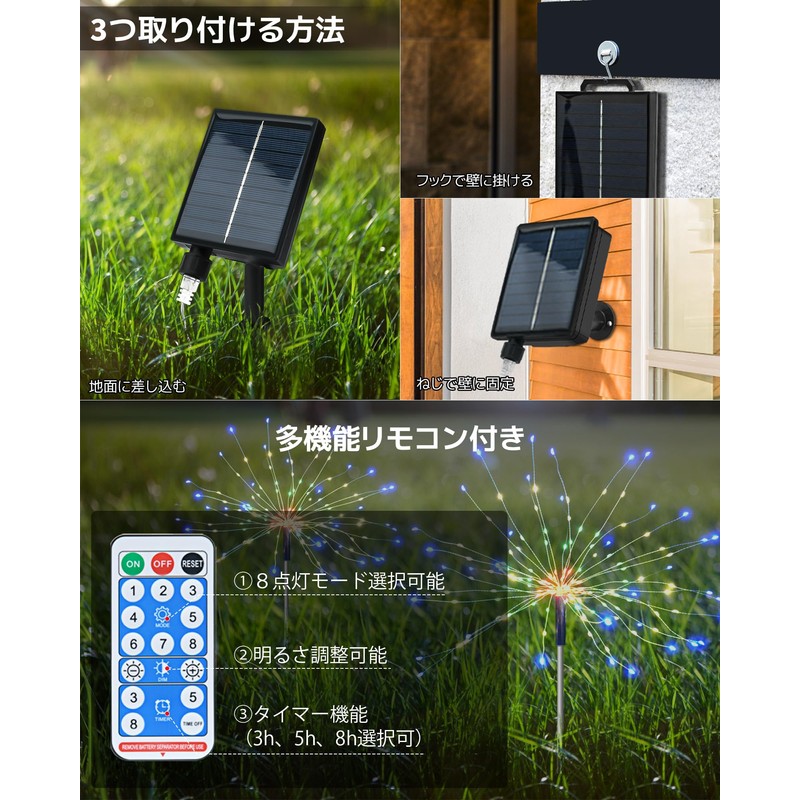 Dalugo Illumination Light, Solar LED String Light, Outdoor Waterproof, Garden