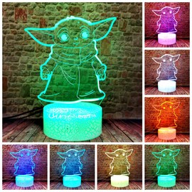 3D Illusion LED Desk Lamp Kids Anime Neon Sign Room Night Light 16 Colors RGB Remote Bedroom Decor for Boys