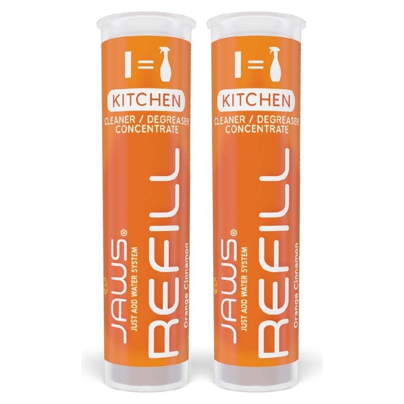 JAWS Cleaner Multi-Surface Kitchen Cleaner Bottle and 2 Refill Pods.