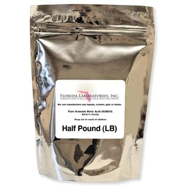 Florida Laboratories Boric Acid Granular Powder Half Lb.(Half Pound) Create Your own Solution