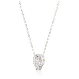 Yondo Sea 112124121808 Peridot Necklace, August Birthstone, Eternal Silver, Silver, Peridot