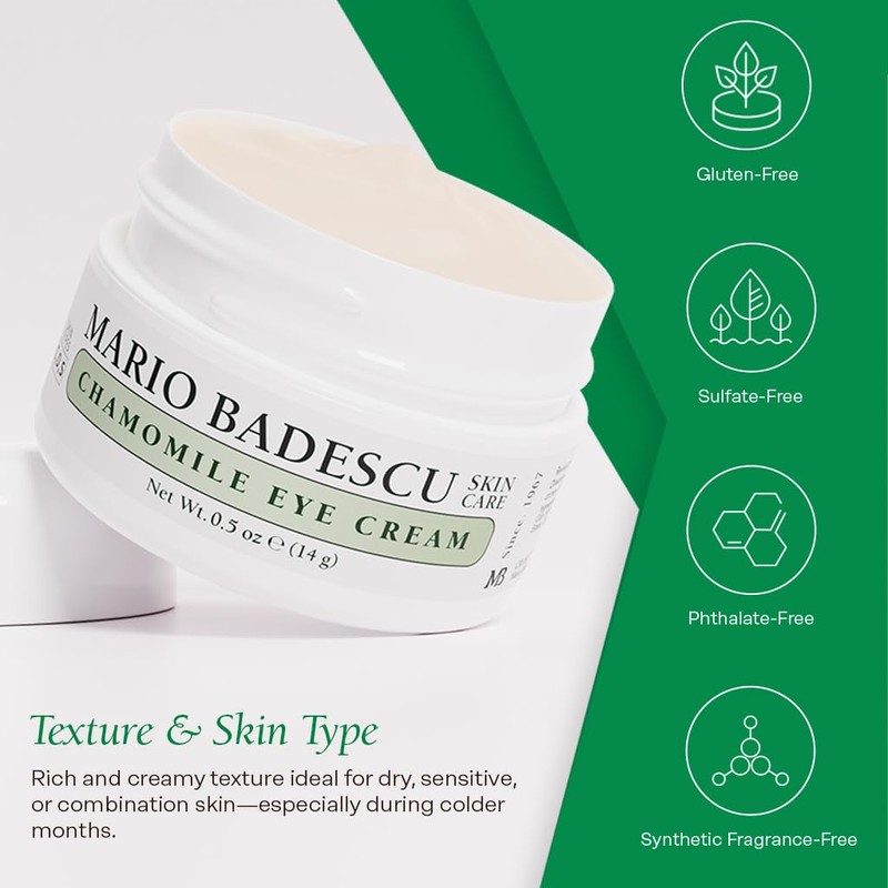 Mario Badescu Chamomile Eye Cream for Combination, Dry or Sensitive