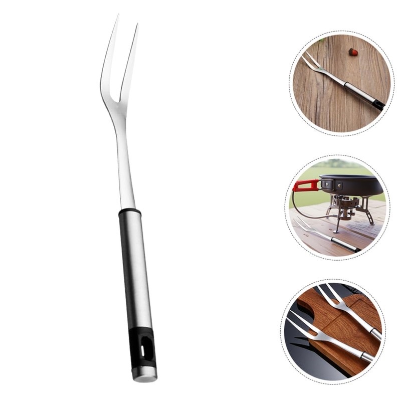 BESPORTBLE BBQ Accessories 2 Stainless Steel Forks Long Handle for