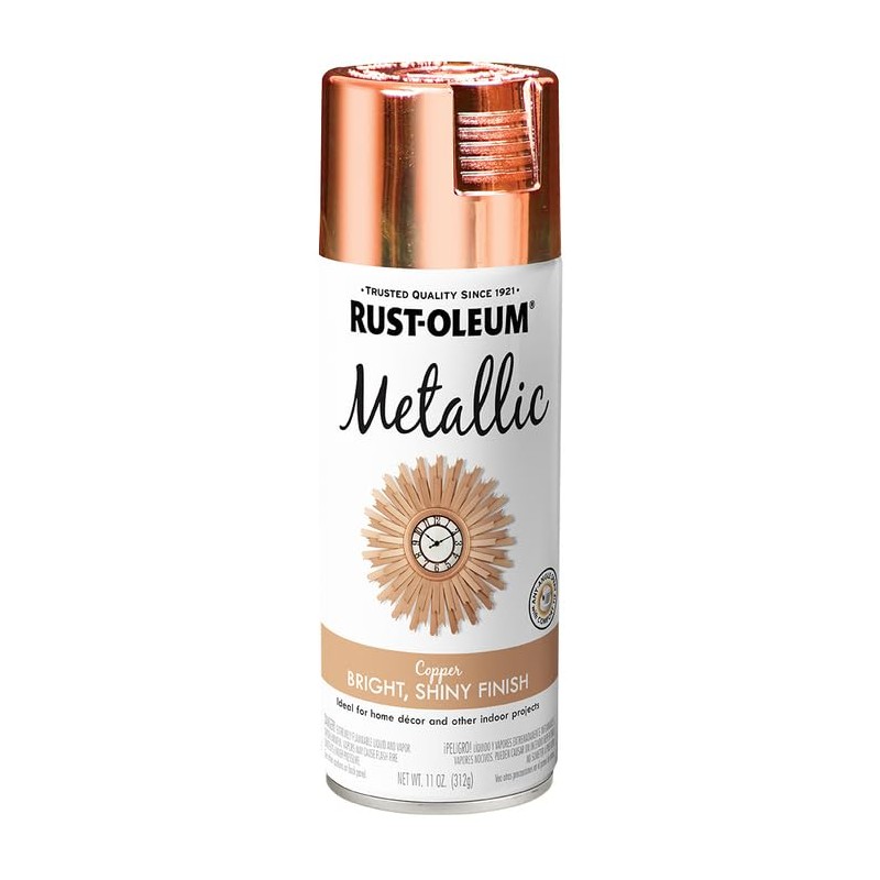 Rust-Oleum 1937830-6PK Specialty Metallic Spray, 11 oz, Copper, 6 Pack