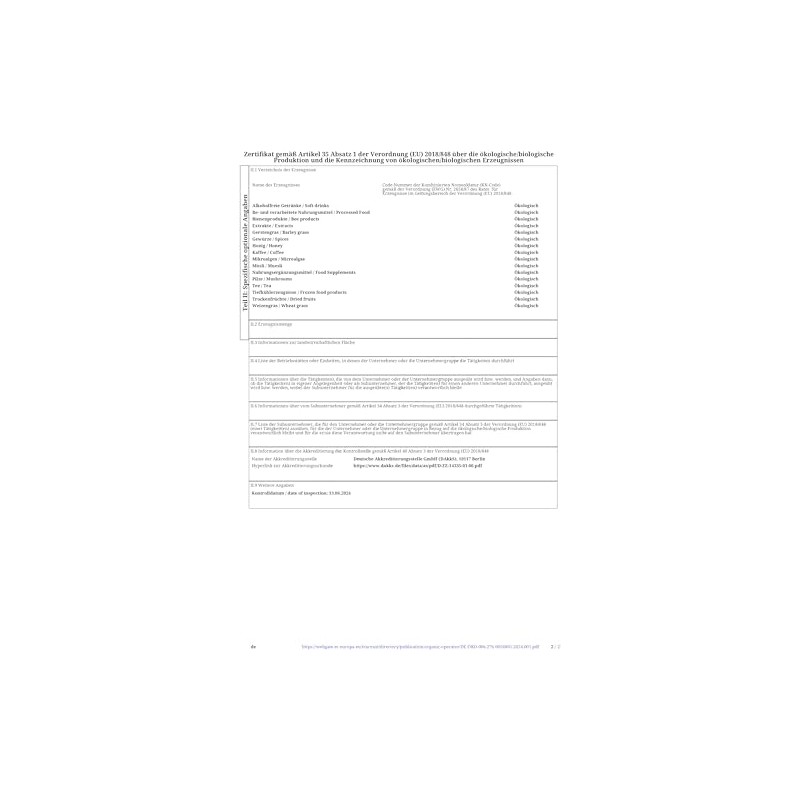 ASPER MHLE Bio Chlorella pyrenoidosa - reines Pulver - 100%