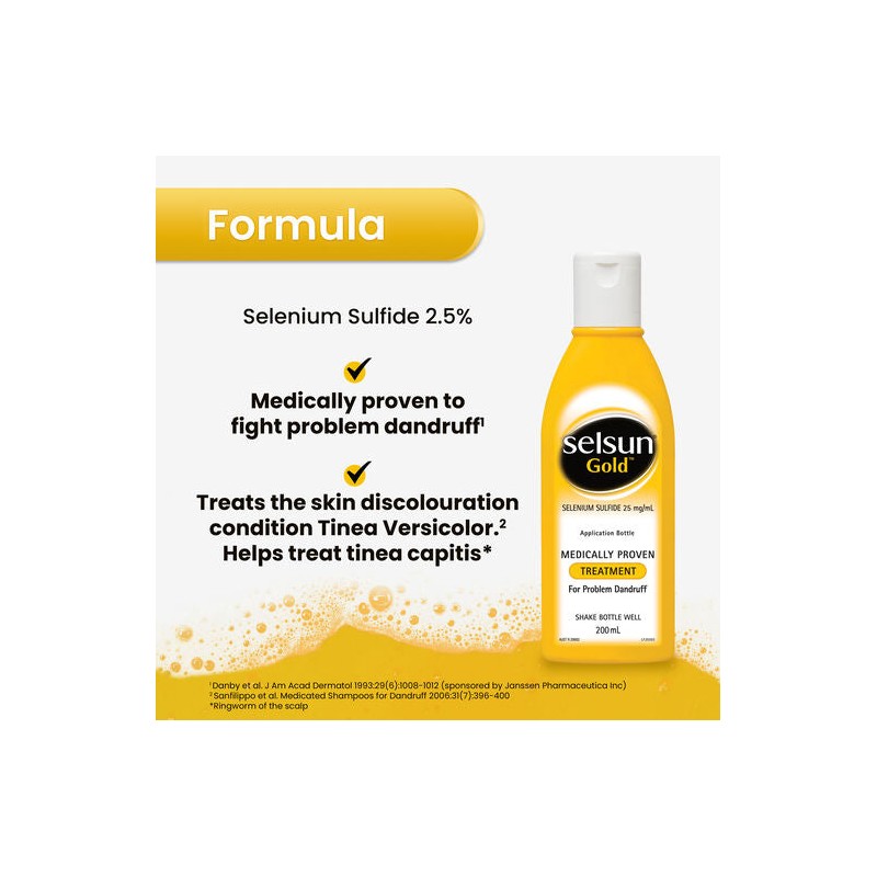 Selsun Gold Anti Dandruff Treatment 200ml