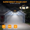 UME Solar Outdoor Lights 3000 Lumen 7000K, 152 LED Super
