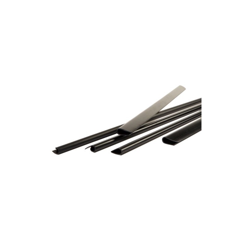 PAVO A4 6mm Slide Binders - Black (Pack of 100)