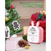 Memoqueen Mini Sticker Printer T02 Portable Thermal Printer, Instant Photo