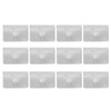 12Pcs Car Wind Rain Deflector Channel Stainless Steel Fixing Retaining