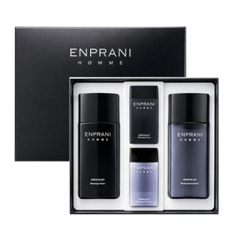 Enprani Homme Urban Black Special Basic 2-piece Set/Toner Emulsion Men's Cosmetics Gift / 엔프라니 옴므 어반블랙 스페셜 기초 2종 세트/토너 에멀전 남성화장품 선물용
