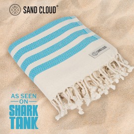 Sand Cloud Beach Towel - Sand Free - 100% Organic Turkish Cotton Yarn - Quick Dry Towel for Beach, Picnic, Blanket or Bath - As Seen on Shark Tank - Natu Green