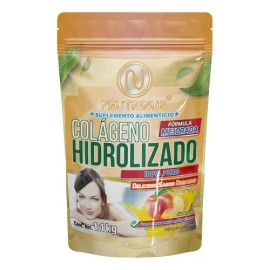 Suplemento Colgeno Hidrolizado 100 Puro En Polvo Sabor Durazno                                                                                        