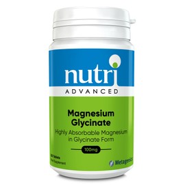 Nutri Advanced - Magnesium Glycinate 100mg High Strength Supplement - Sleep Support - Easily Absorbable, Gentle on Digestion - 220 Tablets