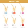 prota 6 PCS Cat Bouncy Ball With Feather, Bouncy Tails