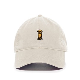Golden Retriever Dog Baseball Cap Embroidered Cotton Adjustable Dad Hat Putty