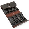 Leather Folding Knife Display Case Organizer – Holds 8 Pocket