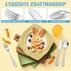 E-far 12-Piece Kids Silverware, Stainless Steel Toddler Preschooler Utensils with