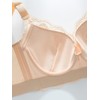 Women's Padded Push-Up Bra - Embroidered Lace With Underwire and