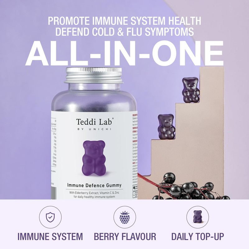 Unichi Unichi Women's Multi-Nutrient Gummy and Elderberry Immune Gummy